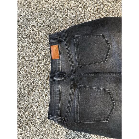 Sidefeel Jeans Size 6 Straight Wide Leg Stretchy Black - Picture 9 of 13